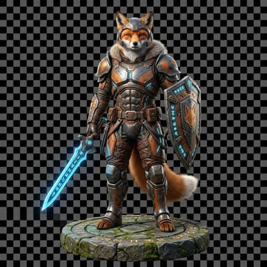 Fox Warrior Textured