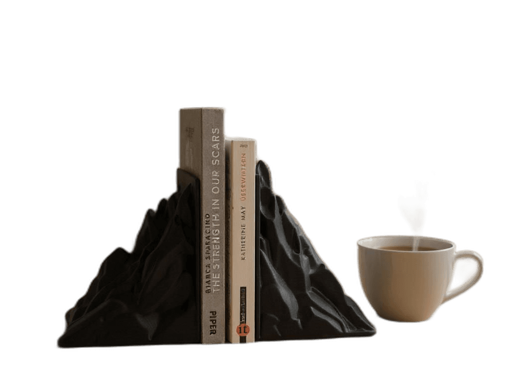 Mountain book organizer