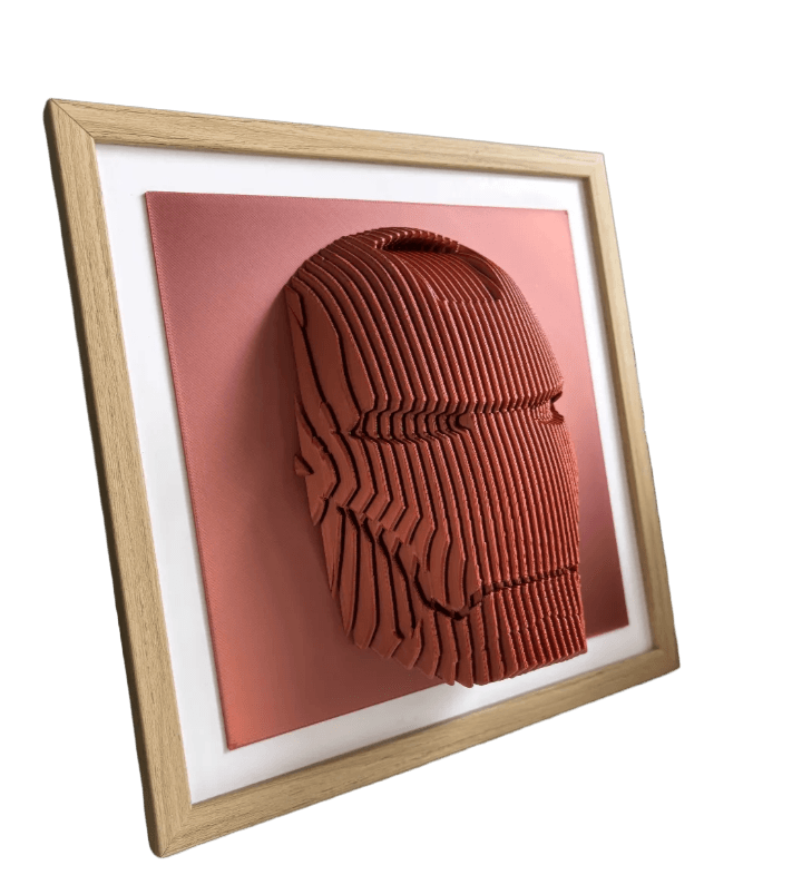 Ironman layered sculpture