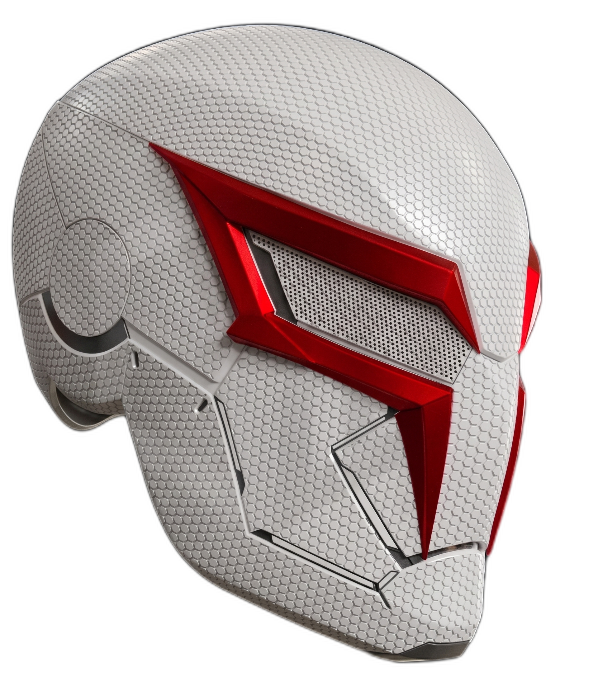 Spiderman White Helmet Textured
