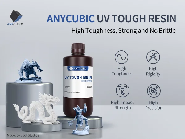 Anycubic UV Tough Resin 1KG Anycubic UV Tough Resin 1KG - Image 3