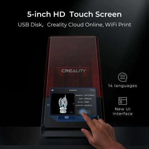 ⁦Creality Halot One Pro 3D Printer⁩ - الصورة ⁦5⁩