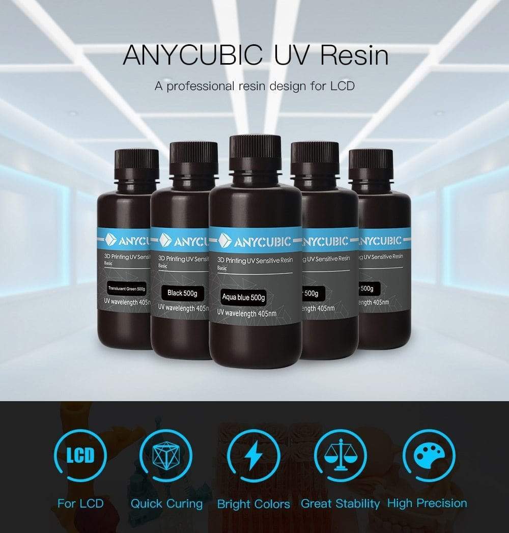 anycubic-3d-printing-materials-anycubic-405nm-uv-resin-for-p (1) Anycubic Standard resin 1KG - Image 1