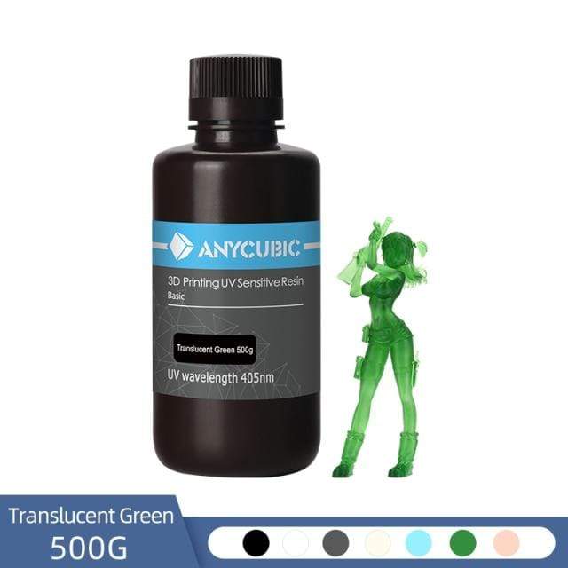anycubic-3d-printing-materials-trans-green-500g-anycubic-405 Anycubic Standard resin 1KG - Image 18